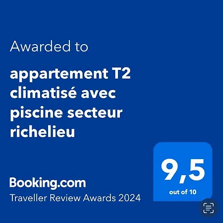 T2 Climatise Avec Piscine Secteur Richelieu * 阿格德