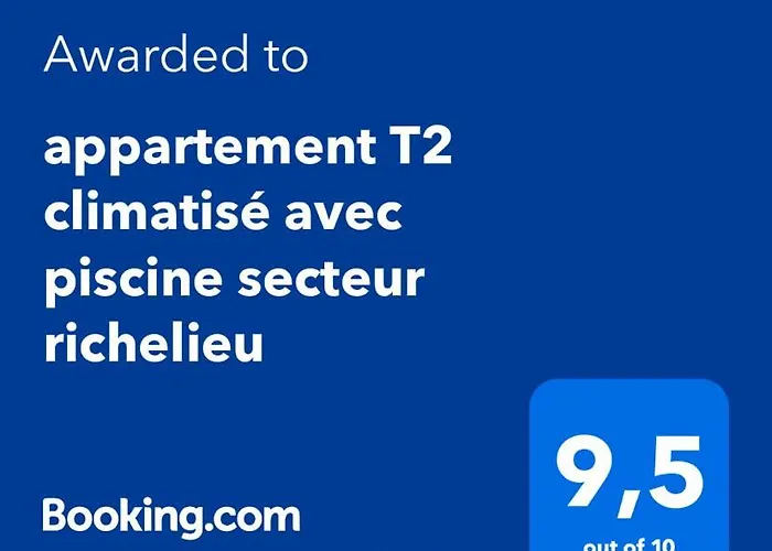 T2 Climatise Avec Piscine Secteur Richelieu * Agde